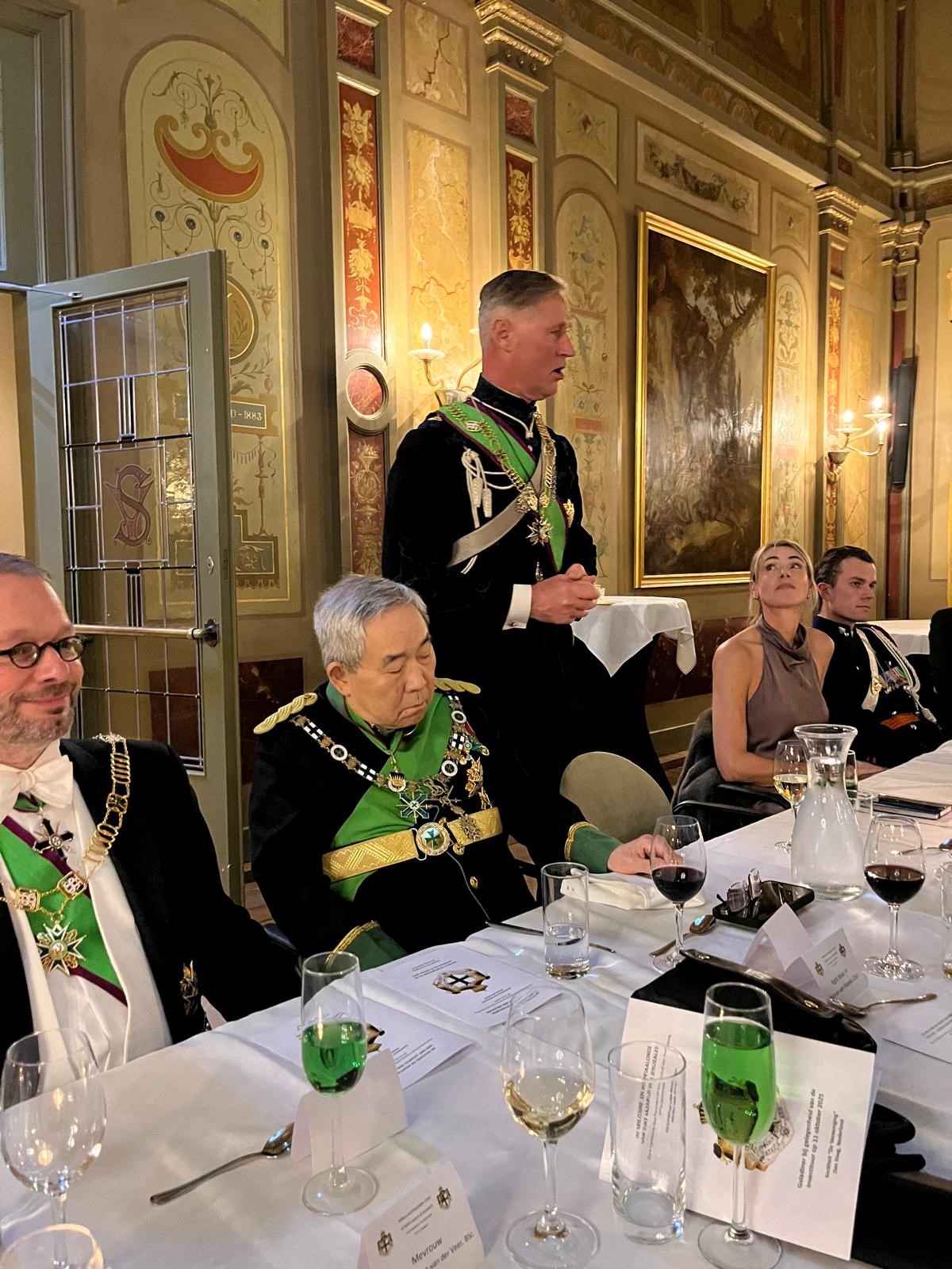 Toespraak tijdens formeel diner